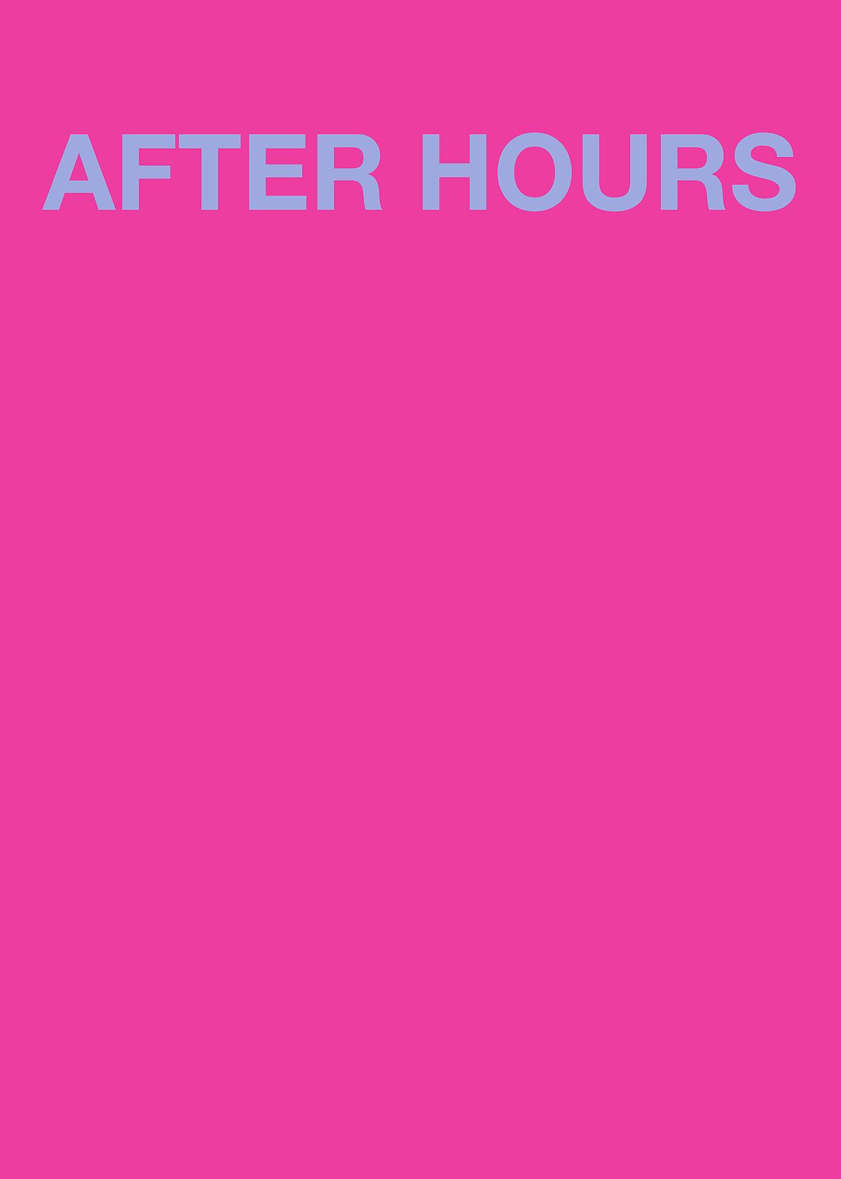 AFTER HOURS mit Ann Cotten