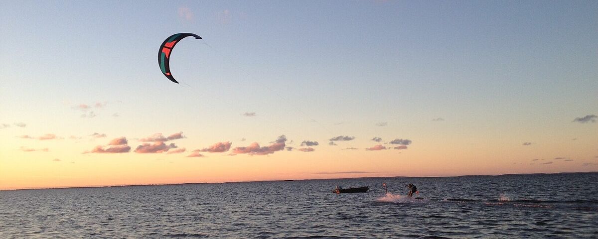 Kite surfing