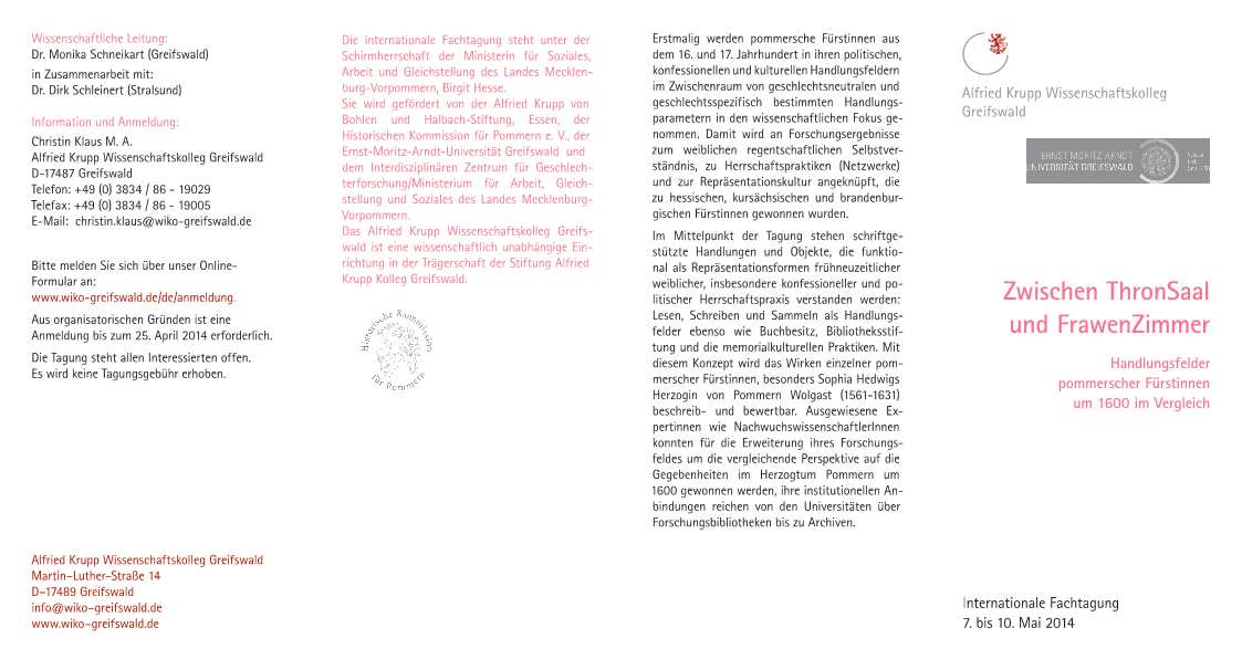 Bildrechte: Alfried Krupp Wissenschaftskolleg