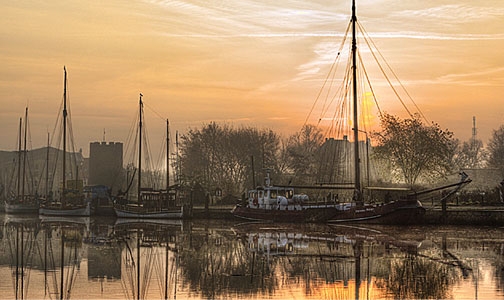 Stadthafen Greifswald von Manfred Gerngroß